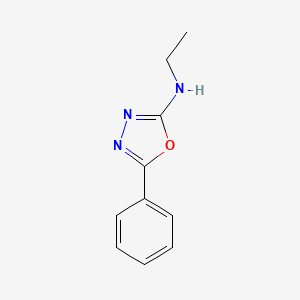 molecular formula C10H11N3O B14756207 N-Ethyl-5-phenyl-1,3,4-oxadiazol-2-amine CAS No. 1617-98-7