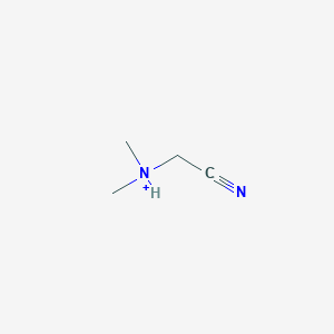 molecular formula C4H9N2+ B14756258 Cyanomethyl(dimethyl)ammonium 