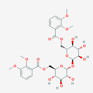 molecular formula C30H38O17 B14756271 6,6'-Bis(2,3-dimethoxybenzoyl)-alpha,alpha-D-trehalose 