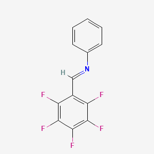 molecular formula C13H6F5N B14756290 Benzenamine, N-[(pentafluorophenyl)methylene]- CAS No. 2341-86-8