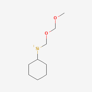 molecular formula C9H18O2Si B14756291 Cyclohexyl(methoxymethoxymethyl)silicon 