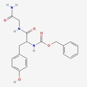 molecular formula C19H21N3O5 B14756303 n-[(Benzyloxy)carbonyl]tyrosylglycinamide CAS No. 1172-66-3