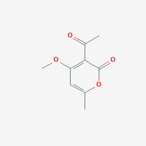 molecular formula C9H10O4 B14756329 3-Acetyl-4-methoxy-6-methyl-2H-pyran-2-one CAS No. 670-28-0