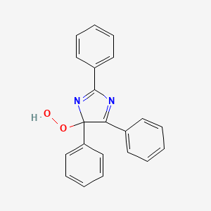 molecular formula C21H16N2O2 B14756352 Hydroperoxide, 2,4,5-triphenyl-4H-imidazol-4-yl CAS No. 1729-09-5