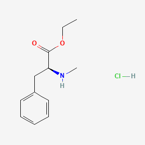 molecular formula C12H18ClNO2 B14756368 n-Methyl-l-phenylalanine ethyl ester hydrochloride 