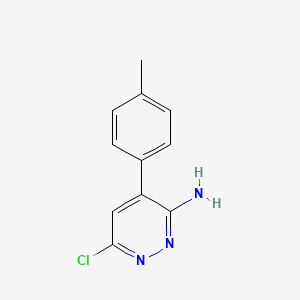 molecular formula C11H10ClN3 B1475637 6-Chloro-4-p-tolylpyridazin-3-ylamine CAS No. 1903517-47-4