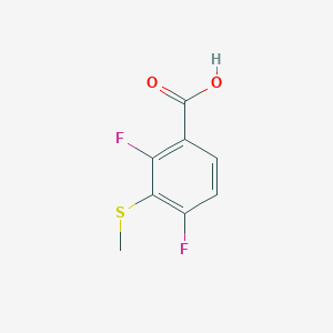 molecular formula C8H6F2O2S B14756405 2,4-Difluoro-3-(methylthio)benzoic acid 