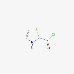 molecular formula C4H4ClNOS B14756415 2,3-Dihydrothiazole-2-carbonyl chloride 