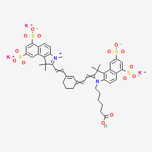 molecular formula C45H45K3N2O14S4 B14756504 Sulfo-Cyanine7.5 carboxylic acid 