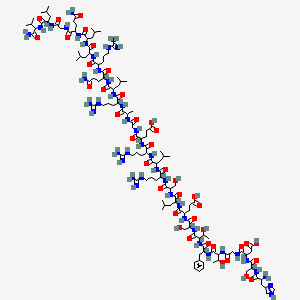 molecular formula C130H220N44O40 B14756563 Secretin (28-54), human 