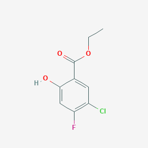 molecular formula C9H8ClFO3 B14756580 Ethyl 5-chloro-4-fluoro-2-hydroxybenzoate 