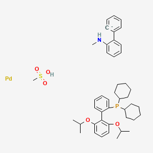 molecular formula C44H59NO5PPdS- B14756617 RuPhos Palladacycle Gen. 4 