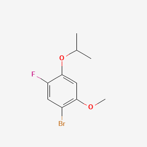 molecular formula C10H12BrFO2 B14756644 1-Bromo-5-fluoro-4-isopropoxy-2-methoxybenzene 