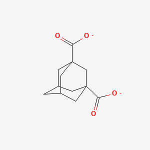 molecular formula C12H14O4-2 B14756721 Adamantane-1,3-dicarboxylate 