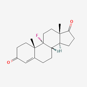 molecular formula C19H25FO2 B14756758 9-Fluoroandrost-4-ene-3,17-dione CAS No. 1650-84-6