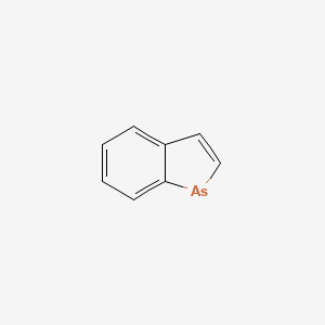 molecular formula C8H6As B14756793 Benzoarsole 