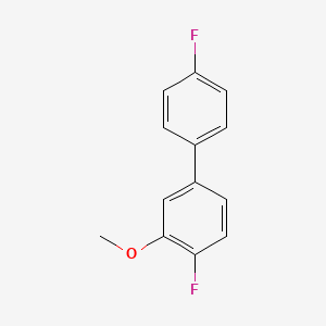 molecular formula C13H10F2O B14756862 4,4'-Difluoro-3'-methoxybiphenyl 