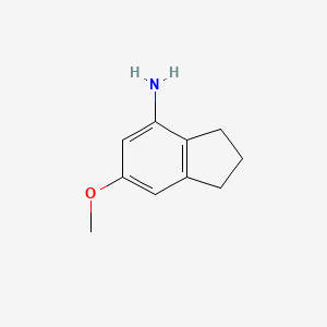 molecular formula C10H13NO B14756873 6-Methoxy-indan-4-ylamine 