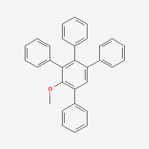 molecular formula C31H24O B14756877 2-Methoxy-1,3,4,5-tetraphenylbenzene CAS No. 914-19-2