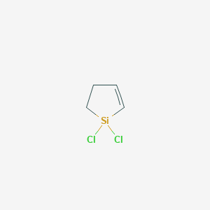 molecular formula C4H6Cl2Si B14756952 Silacyclopent-2-ene, 1,1-dichloro- CAS No. 872-47-9