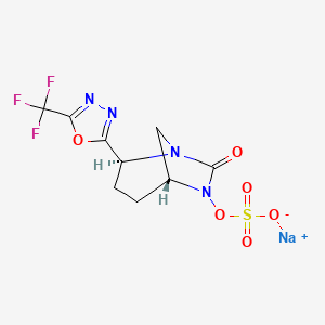 molecular formula C9H8F3N4NaO6S B14756961 Antibacterial agent 41 