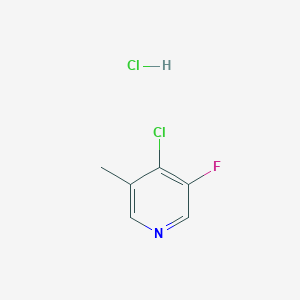 molecular formula C6H6Cl2FN B14757020 4-Chloro-3-fluoro-5-methylpyridine HCL 