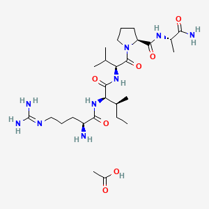 molecular formula C27H51N9O7 B14757032 Dusquetide aceate 