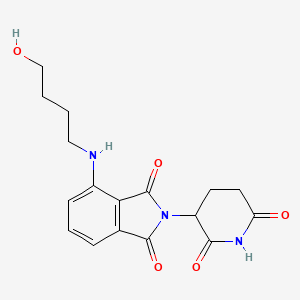 molecular formula C17H19N3O5 B14757071 Pomalidomide-C4-OH 