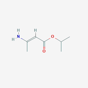 molecular formula C7H13NO2 B14757132 Isopropyl b-aminocrotonate CAS No. 143093-33-8