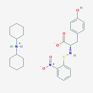 molecular formula C27H37N3O5S B14757188 N-(2-Nitrophenylsulfenyl)-L-tyrosine (dicyclohexylammonium) salt 