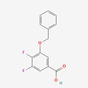 molecular formula C14H10F2O3 B14757255 3-(Benzyloxy)-4,5-difluorobenzoic acid 