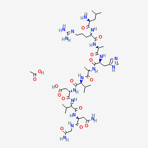 molecular formula C46H79N17O15 B14757280 Cadherin Peptide, avian Acetate 