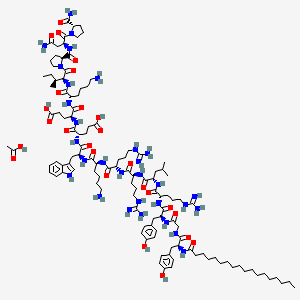 molecular formula C117H188N30O26 B14757292 Lyn peptide inhibitor acetate 
