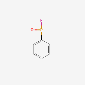 molecular formula C7H8FOP B14757373 Methylphenyl phosphinic fluoride CAS No. 657-37-4