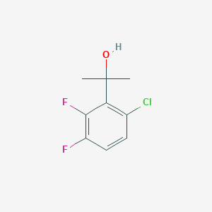 molecular formula C9H9ClF2O B14757411 2-(6-Chloro-2,3-difluorophenyl)propan-2-ol 