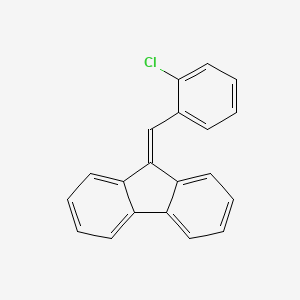 molecular formula C20H13Cl B14757471 Fluorene, 9-(o-chlorobenzylidene)- CAS No. 1643-49-8