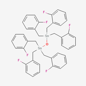 molecular formula C42H36F6OSn2 B14757516 Hexakis[(2-fluorophenyl)methyl]distannoxane CAS No. 338-25-0