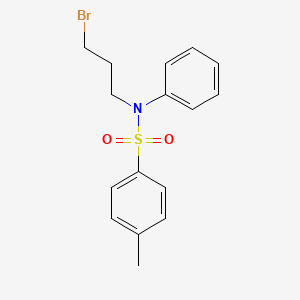 molecular formula C16H18BrNO2S B14757524 N-[3-Bromopropyl]-p-toluenesulfonanilide CAS No. 737-14-4