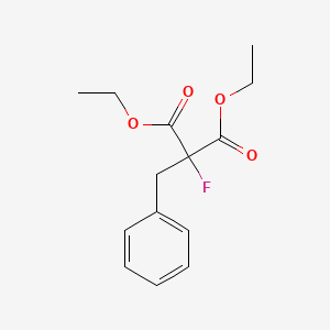 molecular formula C14H17FO4 B14757641 Diethyl benzyl(fluoro)propanedioate CAS No. 1578-79-6