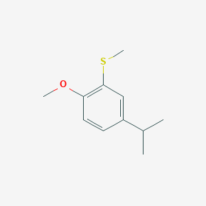 molecular formula C11H16OS B14757677 (5-Isopropyl-2-methoxyphenyl)(methyl)sulfane 