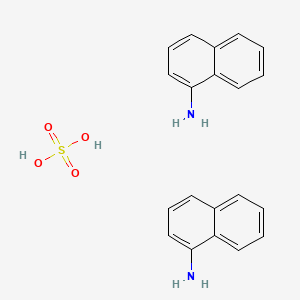 molecular formula C20H20N2O4S B14757908 Naphthalen-1-amine;sulfuric acid CAS No. 552-47-6