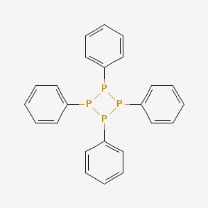 molecular formula C24H20P4 B14757941 Tetraphosphetane, tetraphenyl- CAS No. 1104-52-5
