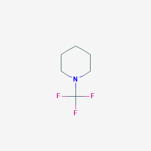 molecular formula C6H10F3N B14757951 1-(Trifluoromethyl)piperidine CAS No. 657-45-4