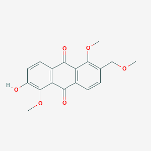 molecular formula C18H16O6 B014758 1,5,15-Tri-O-methylmorindol CAS No. 942609-65-6