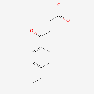 molecular formula C12H13O3- B14758042 4-(4-Ethylphenyl)-4-oxobutanoate 