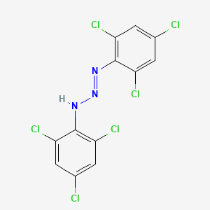 molecular formula C12H5Cl6N3 B14758072 (1E)-1,3-Bis(2,4,6-trichlorophenyl)triaz-1-ene CAS No. 794-51-4