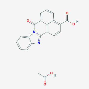 molecular formula C21H14N2O5 B147581 STO-609 acetate CAS No. 1173022-21-3