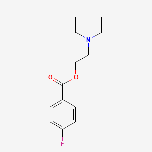 molecular formula C13H18FNO2 B14758111 2-(Diethylamino)ethyl 4-fluorobenzoate CAS No. 582-99-0
