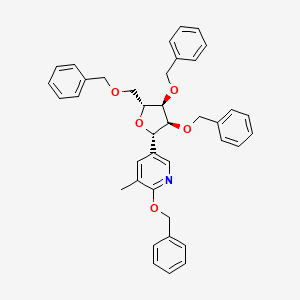 5-(2,3,5-Tri-O-benzyl-beta-D-ribofuranosyl)-3-methyl-2-benzyloxypyridine