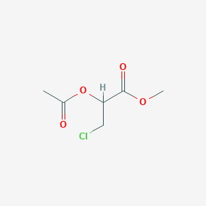 molecular formula C6H9ClO4 B14758145 Methyl 2-acetoxy-3-chloropropanoate 
